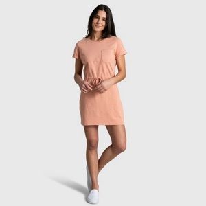 Organic T-shirt dress| Size Small (fits like XS) | Muted Clay